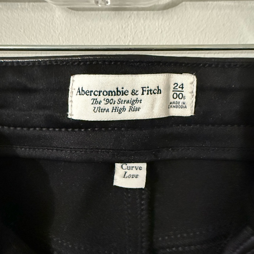 Abercrombie & Fitch Leather Pants Curve Love - Picture 2 of 9